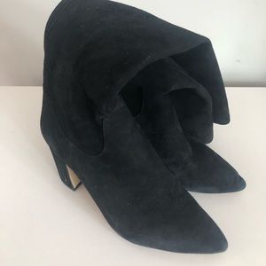 Sam Edelman black suede knee high boots size9.5